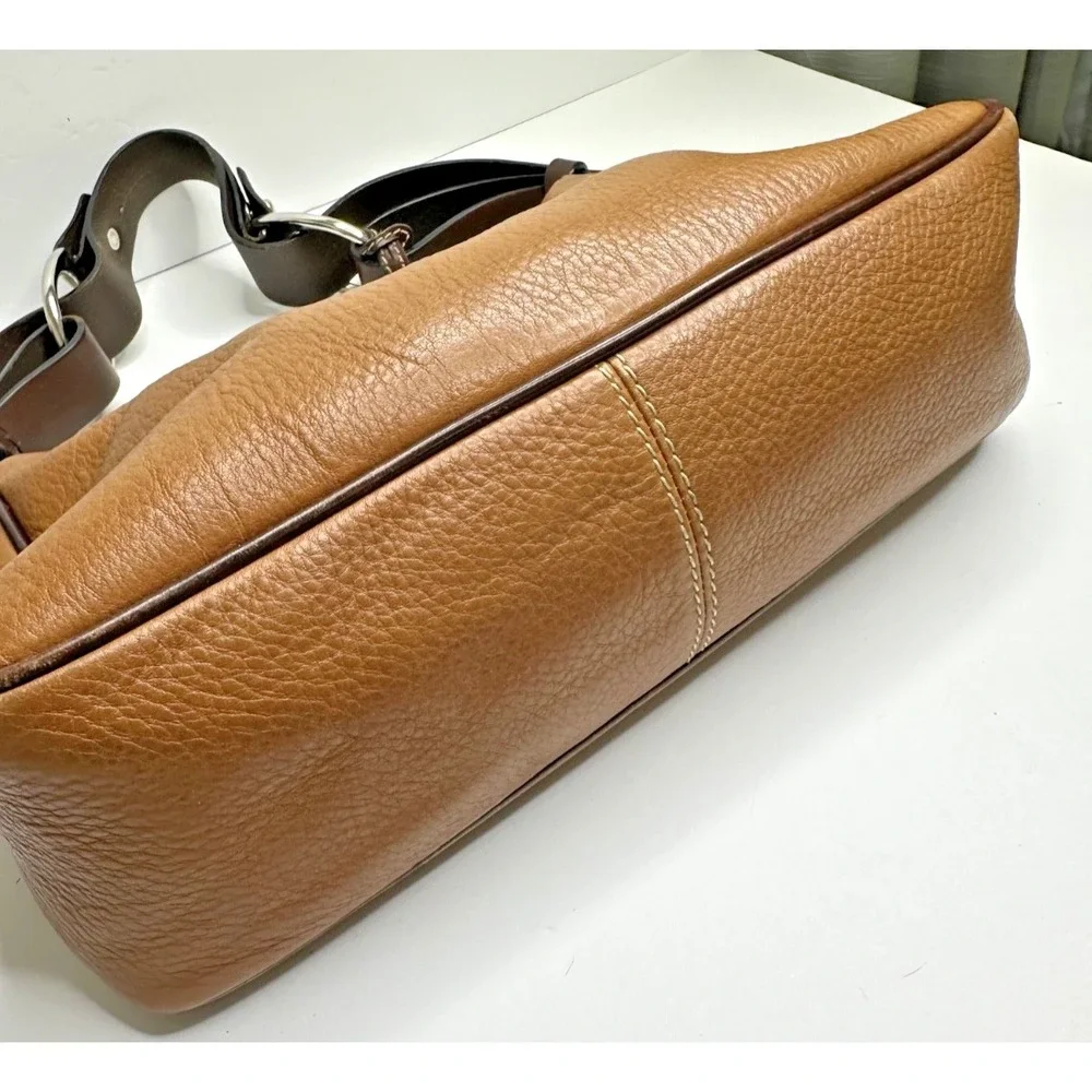 Dooney & Bourke 1975 Anniversary East West Hobo Purse Shoulder Brown Leather